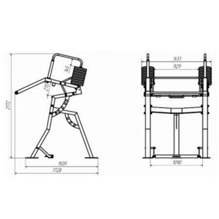 OG609 Outdoor Multifunctional Training Machine for Squats and Shoulder Press