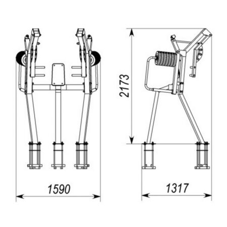 og601-outdoor-standing-chest-press-machine